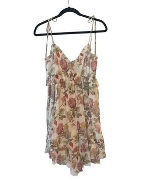 NWT The Kooples English Roses Floral Ruffle Summer Mini Dress